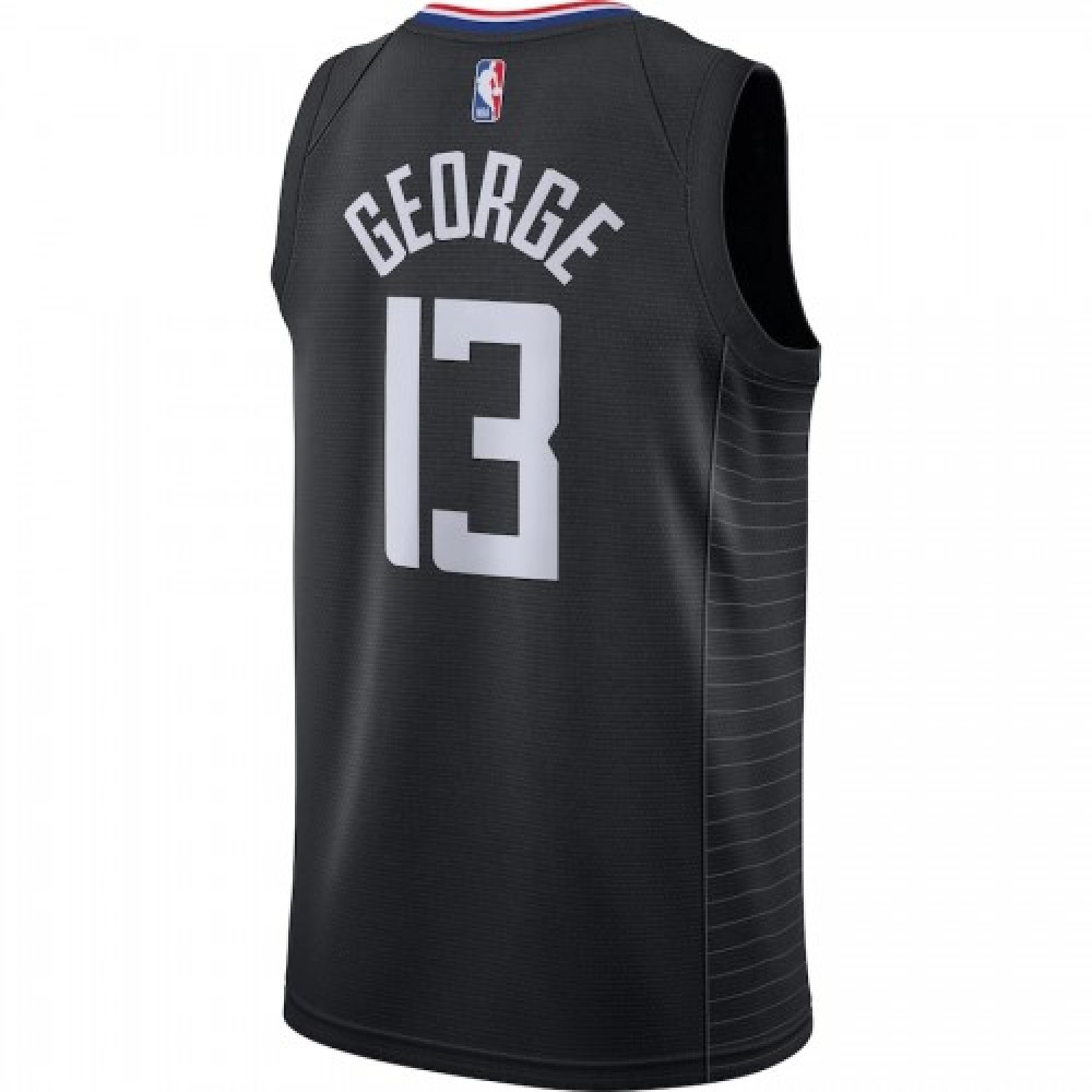 Men's LA Clippers Paul George #13 Jordan Black 202021 Swingman Jersey - Statement Edition-Pro Kit Vault | Brand New 26/27 Sports Jerseys